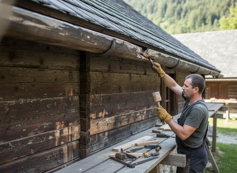 Wood Gutter Repair detail